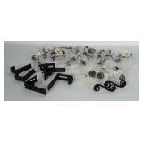 Hardware lot: black drawer pulls and knobs,  all