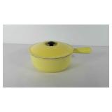 Cast iron, Le creuset pot with lid, marked France