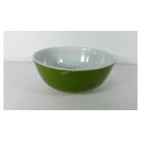 Olive green pyrex mixing bowl