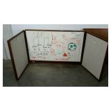Two heavy duty white boards (32 x 48) with pin