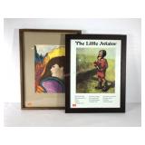 Wall art, framed "The Little Aviator" poster