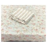 Two quilted bedspreads, 88x88, machine made,
