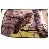 Russell Colane owl fleece throw, 63x49