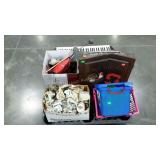 Skid lot: keyboard (no cord), VHS tapes,