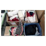 Skid lot: textiles, beach towels, flannel sheets,