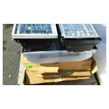 Skid lot:  fluorescent light fixtures,  12" x 48"