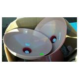 Skid lot: industrial light fixtures, table,