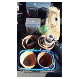 Skid Lot:  planters, shelf stereo (not tested),