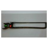 Hand saw, 28" total length, SELLER CODE RI, rust