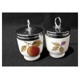 Royal Worcester egg coddlers, two
