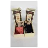Pair of Marleg mice in their matchbox beds
