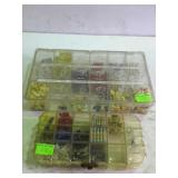 Two plastic organizers with auto wire connectors