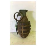 Military hand grenade, this one does have the red