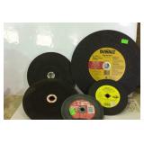 Six masonry cutting disc, various sizes