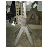Pair of older but heavy duty 5 ton jack stands
