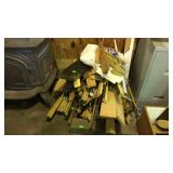Pile of fire place starter scrape wood