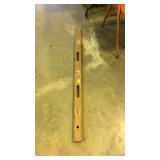 Early wooden 4ft carpenters level