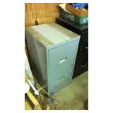 Gray 2 drawer file cabinet