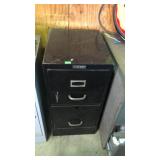 Black 2 drawer file cabinet