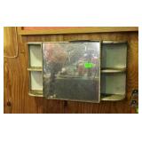 Vintage wall medicine cabinet mirror front door