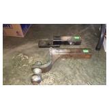 Two trailer receivers, one is 5" drop with 2-5/16