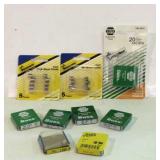 Small bag with auto fuses, glass tube type