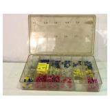 Small plastic organizer with auto wire connectors