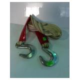 Nylon tow cable with both hooks