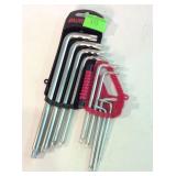 Two set of tork head type wrenches