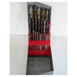 Drill bit index set of bits, missing one bit