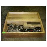 Gear puller set in nice home made wood box