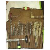 Brace and drill bit set, plus extra drill lots of