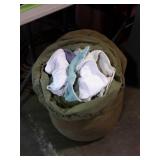 Military duffel bag filled with all kinds of shop