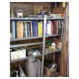 Shelf contents, insulation, carpenters squares