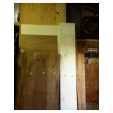 Group of lumber, plywood board of all sizes