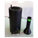 Steel homemade burner piece this appears to be a