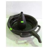 Oil drain pan and a funnel