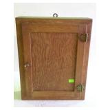 Nice early yellow pine medicine cabinet single