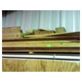 Group of misc lumber boards various types and