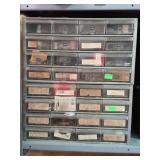 Two 16 drawer Hardware organizer bins each having