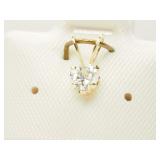 14K Yellow Gold Cubic Zirconia Heart-shaped