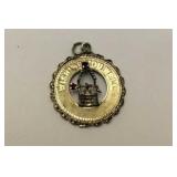 "Wishing You Well" Gold over Sterling Silver