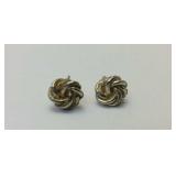 Sterling Silver Knot Earrings