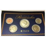 1968 A Year to Remember Coin Collector Card