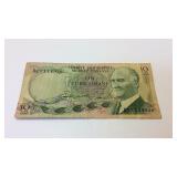 Turkey Old Currency 10 Turk Lirasi