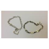Two Sterling bracelet