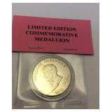 William McKinley commemorative medallion 2000