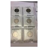 14 old Jefferson nickels