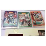 Sport cards and first day issue stamps