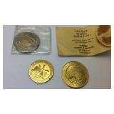 Three souvenir coins